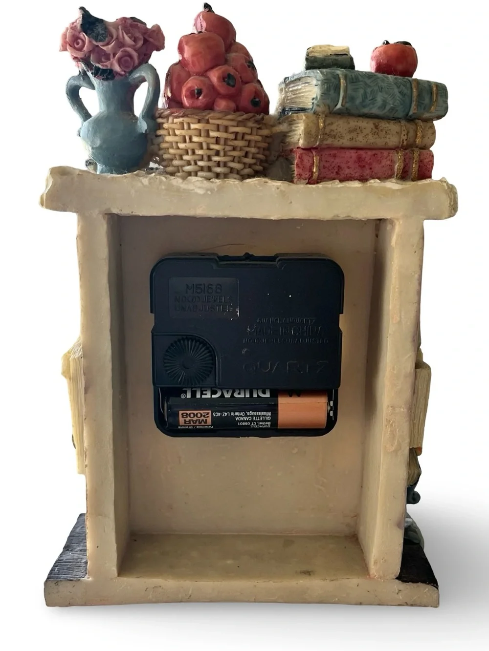 Cozy Bookish Theme Resin Clock
